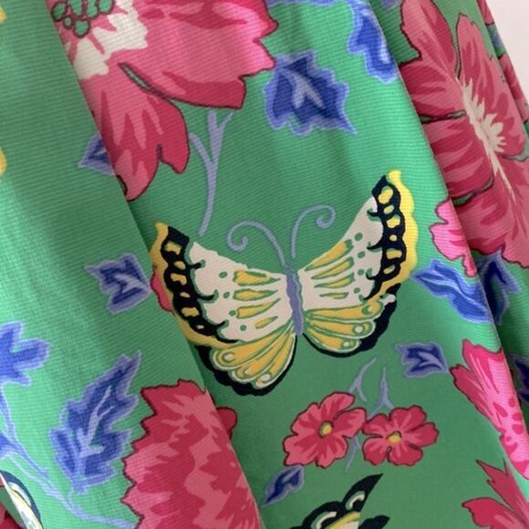 Talbots Dress 12 Cocktail Dress Retro Homecoming Dress One Shoulder Butterfly - Picture 8 of 16